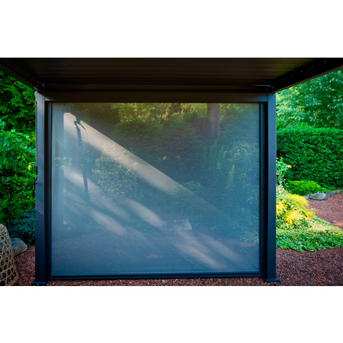 Thumbnail - Mr. GARDENER Pergola-Sonnenrollo, Höhe: 236 cm, anthrazit, pulverbeschichtet - grau