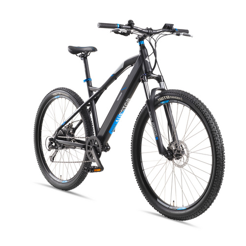 Thumbnail - TELEFUNKEN E-Bike All-Terrain »M926«, max. 25 km/h, 9 Gänge, anthrazit/blau - grau | blau