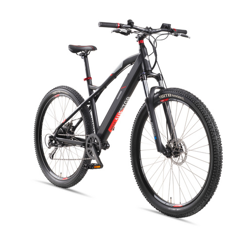Thumbnail - TELEFUNKEN E-Bike All-Terrain »M927«, max. 25 km/h, 9 Gänge, anthrazit/rot - grau | rot