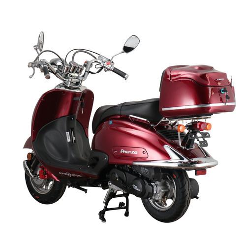 Thumbnail - ALPHA MOTORS Motorroller »Firenze«, Retro, 125 ccm, 85 km/h, EURO 5+, weinrot, inkl. Topcase