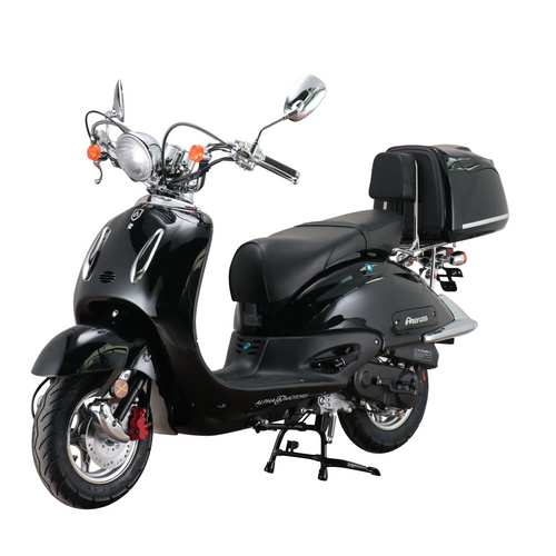 Thumbnail - ALPHA MOTORS Motorroller »Firenze«, Retro, 125 ccm, 85 km/h, EURO 5+, schwarz, inkl. Topcase