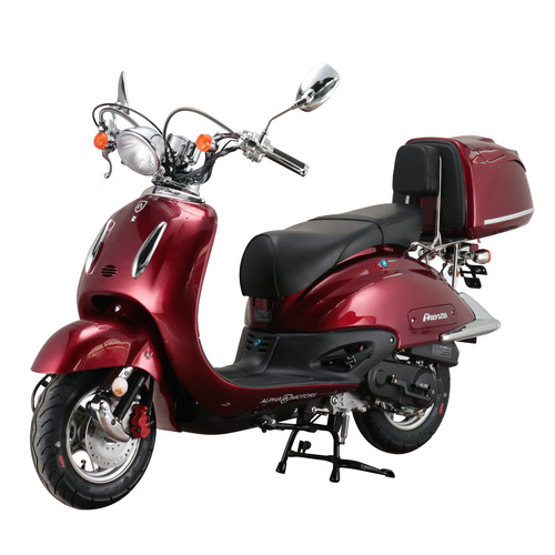 Thumbnail - ALPHA MOTORS Motorroller »Firenze«, Retro, 125 ccm, 85 km/h, EURO 5+, weinrot, inkl. Topcase