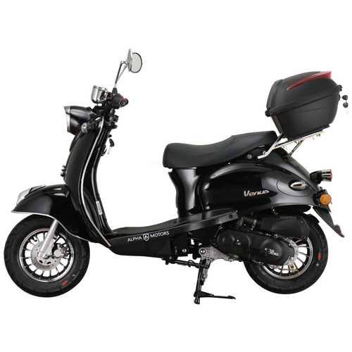 Thumbnail - ALPHA MOTORS Motorroller »Venus«, 50 ccm, 45 km/h, EURO 5, schwarz, inkl. Topcase