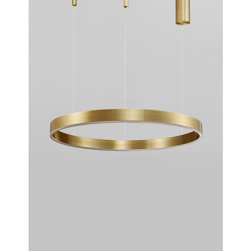 Thumbnail - NOVA LUCE Pendelleuchte »Motif «, LED, 50 W, Höhe: 200 cm, messingfarben/goldfarben - braun | goldfarben