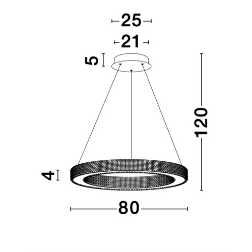 Thumbnail - NOVA LUCE Pendelleuchte »Fiore «, LED, 60 W, Höhe: 120 cm, goldfarben