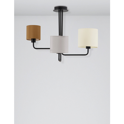 Thumbnail - NOVA LUCE Deckenleuchte »Bitonto «, LED, 14 W, Höhe: 43 cm, schwarz/grau/braun/elfenbeinfarben - schwarz | grau | braun ...