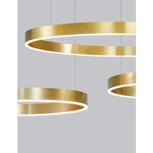 Thumbnail - NOVA LUCE Pendelleuchte »Motif «, LED, 50 W, Höhe: 200 cm, messingfarben/goldfarben - braun | goldfarben