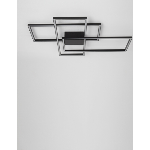 Thumbnail - NOVA LUCE Deckenleuchte »Bilbao«, LED, 55 W, Höhe: 9 cm, schwarz