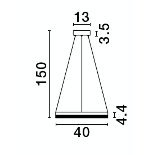 Thumbnail - NOVA LUCE Pendelleuchte »Adria«, LED, 23 W, Höhe: 150 cm, schwarz