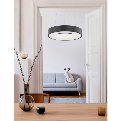 Thumbnail - NOVA LUCE Pendelleuchte »Rando Thin «, LED, 30 W, Höhe: 120 cm, schwarz