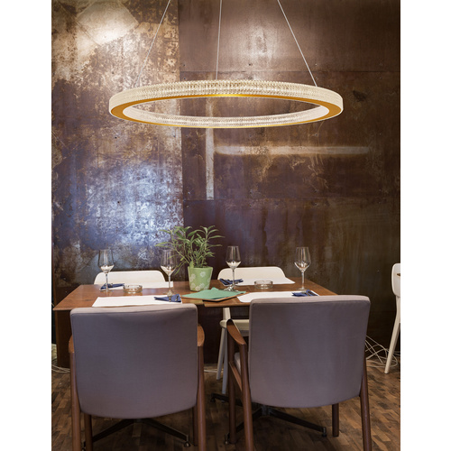 Thumbnail - NOVA LUCE Pendelleuchte »Fiore «, LED, 60 W, Höhe: 120 cm, goldfarben