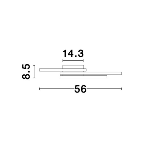 Thumbnail - NOVA LUCE Deckenleuchte »Bilbao«, LED, 42 W, Höhe: 8,5 cm, weiß - weiss