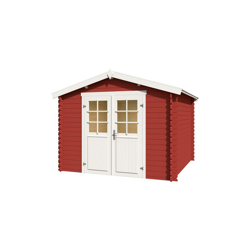 LASITA MAJA Gartenhaus »Norah«, BxHxT:  307,2 x 233,7 x 295 cm (Außenmaße inkl. Dachüberstand),  Holz - rot |  Fichte  |  7,26 m²
