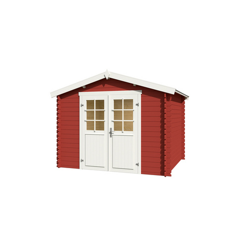 LASITA MAJA Gartenhaus »Norah«, BxHxT:  307,2 x 233,7 x 250 cm (Außenmaße inkl. Dachüberstand),  Holz - rot |  Fichte  |  6,05 m²