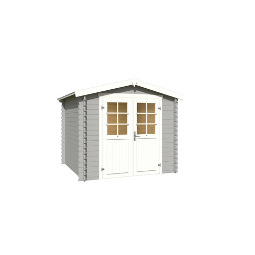LASITA MAJA Gartenhaus »Ingo«, BxHxT:  262,1 x 222,3 x 250 cm (Außenmaße inkl. Dachüberstand),  Holz - grau |  Fichte  |  5,04 m²