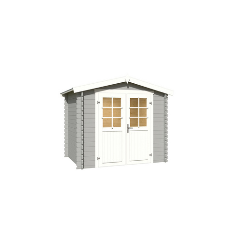 LASITA MAJA Gartenhaus »Ingo«, BxHxT:  262,1 x 222,3 x 195 cm (Außenmaße inkl. Dachüberstand),  Holz - grau |  Fichte  |  3,8 m²