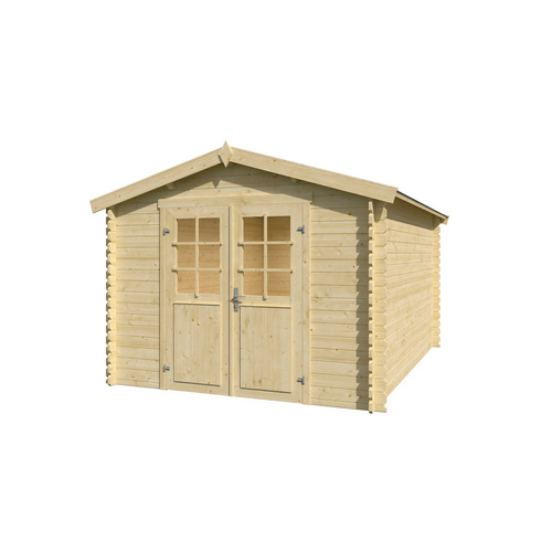 LASITA MAJA Gartenhaus »Norah«, BxHxT:  307,2 x 233,7 x 400 cm (Außenmaße inkl. Dachüberstand),  Holz - beige