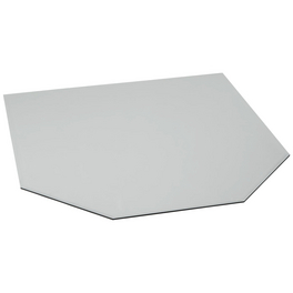FIREFIX® Bodenplatte, sechseckig, BxL: 110 x 100 cm, Stärke: 8 mm, transparent