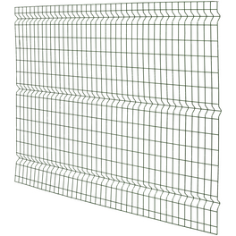 3D-Felder-Zaunmatte, HxLxT: 150 x 200 x 4 cm, Stahl, grün