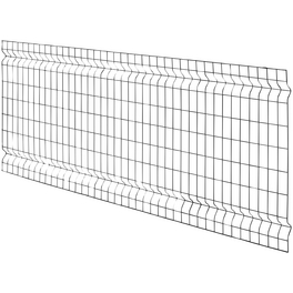 3D-Felder-Zaunmatte, HxLxT: 80 x 200 x 4 cm, Stahl, anthrazit