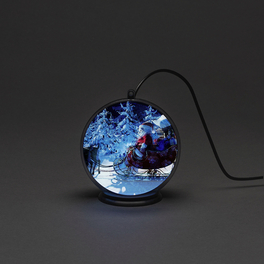 3D Hologrammkugel, Kunststoff, BxHxL: 10 x 10,9 x 10 cm, inkl. Leuchtmittel