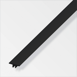 Abdeckprofil, Breite: 1,2 cm, schwarz, Kunststoff