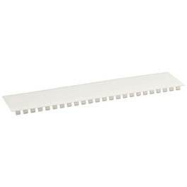 Abdeckstreifen, Kunststoff, Weiß, LxB: 22 x 5 cm, für 12 PLE