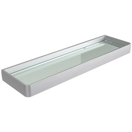 Ablage »Aline«, Metall/Glas, transparent/chromfarben