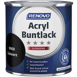Acryl Buntlack glänzend, schwarz Acryl Buntlack glänzend, schwarz
