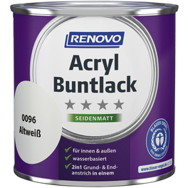 Acryl Buntlack seidenmatt, altweiß