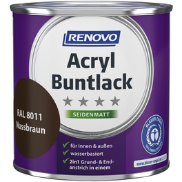 Acryl Buntlack seidenmatt, nussbraun RAL 8011