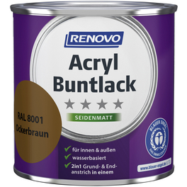 Acryl Buntlack seidenmatt, ockerbraun RAL 8001