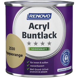 Acryl Buntlack seidenmatt, papayaorange