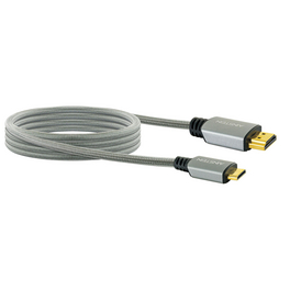 Anschlusskabel, HDMI Anschlusskabel 2 m grau/schwarz