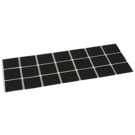 Antirutschpad, quadratisch, Selbstklebend, schwarz, 30 x 2 x 30 mm