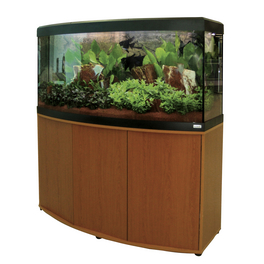 Aquariumkombination »Vicenza«, BxHxL: 92 x 125 x 92 cm, Floatglas, kirschbaum