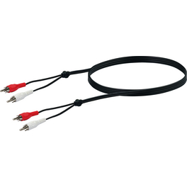 Audio-Verbindung, Cinch-Audio-Verbindung 3,0m schwarz, 2xStecker/2xStecker