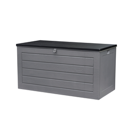 Auflagenbox, BxHxT: 146,4 x 74,9 x 71 cm, schwarz-grau