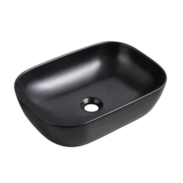Aufsatzwaschbecken, Breite: 46,5 cm, schwarz