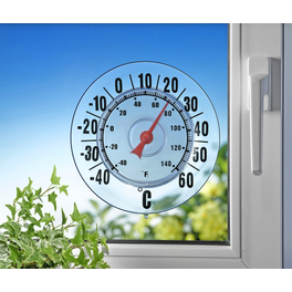 Außen-Thermometer, Thermoplast, transparent