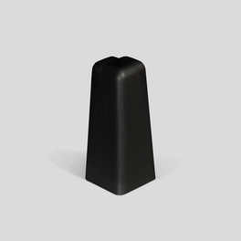 Außenecken, für Sockelleiste (6 cm), Dekor: Universal schwarz, Kunststoff, 2 Stück