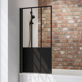 Badewannentrennwand »Black Style Komfort«, BxH: 80 x 140 cm, Einscheiben-Sicherheitsglas (ESG) Badewannentrennwand »Black Style Komfort«, BxH: 80 x 140 cm, Einscheiben-Sicherheitsglas (ESG)