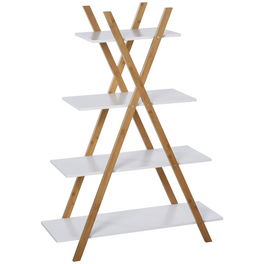 Badregal, BxHxT: 80 x 109 x 33 cm, natur/weiss