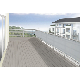 Balkonverkleidung, Polyester, HxL: 65 x 500 cm