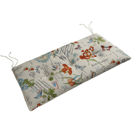 Bankauflage »Madelene«, für Bänke , beige/rot/grün/blau/grau, BxL: 48 x 98 cm Bankauflage »Madelene«, für Bänke , beige/rot/grün/blau/grau, BxL: 48 x 98 cm