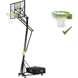 Basketballkorb, 117 x 365 cm, Stahl, grün/schwarz