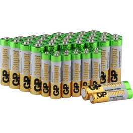 Batterie-Set »GP Alkaline Super«, 1,5V, 44 Stück (12 x AAA + 32 x AA)