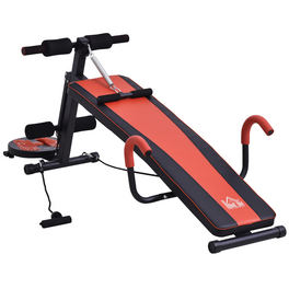 Bauchtrainer, rot/schwarz, BxHxL: 166 x 60 x 53 cm