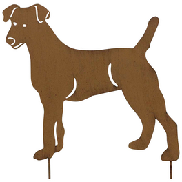 Beetstecker, Hund, rostfarben, Metall Beetstecker, Hund, rostfarben, Metall