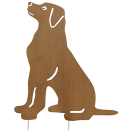 Beetstecker, Hund, rostfarben, Metall Beetstecker, Hund, rostfarben, Metall